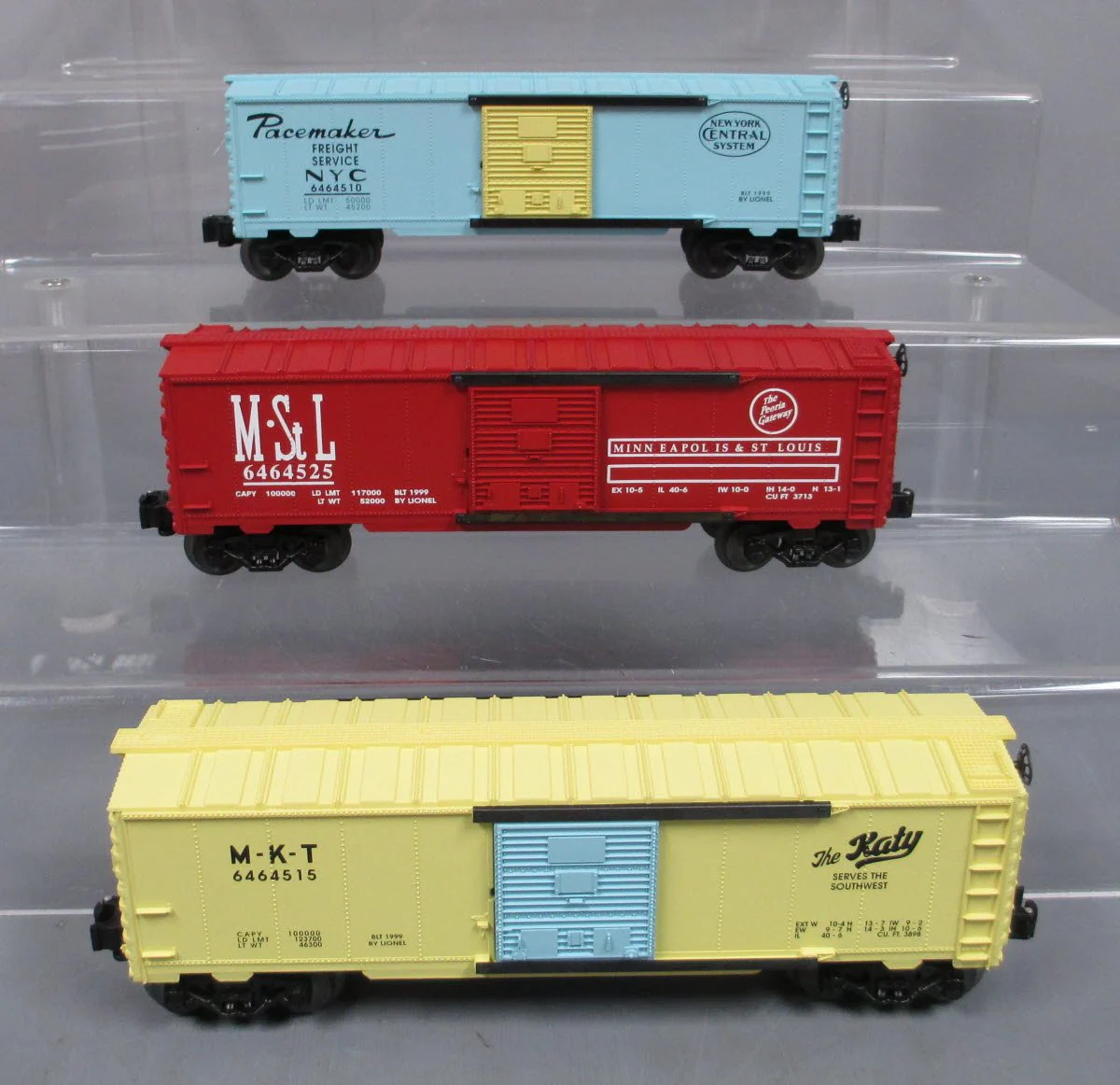 Lionel 6-29267 O Gauge 6464 Series VIII Boxcars (Set of 3) MT/Box - Image 2