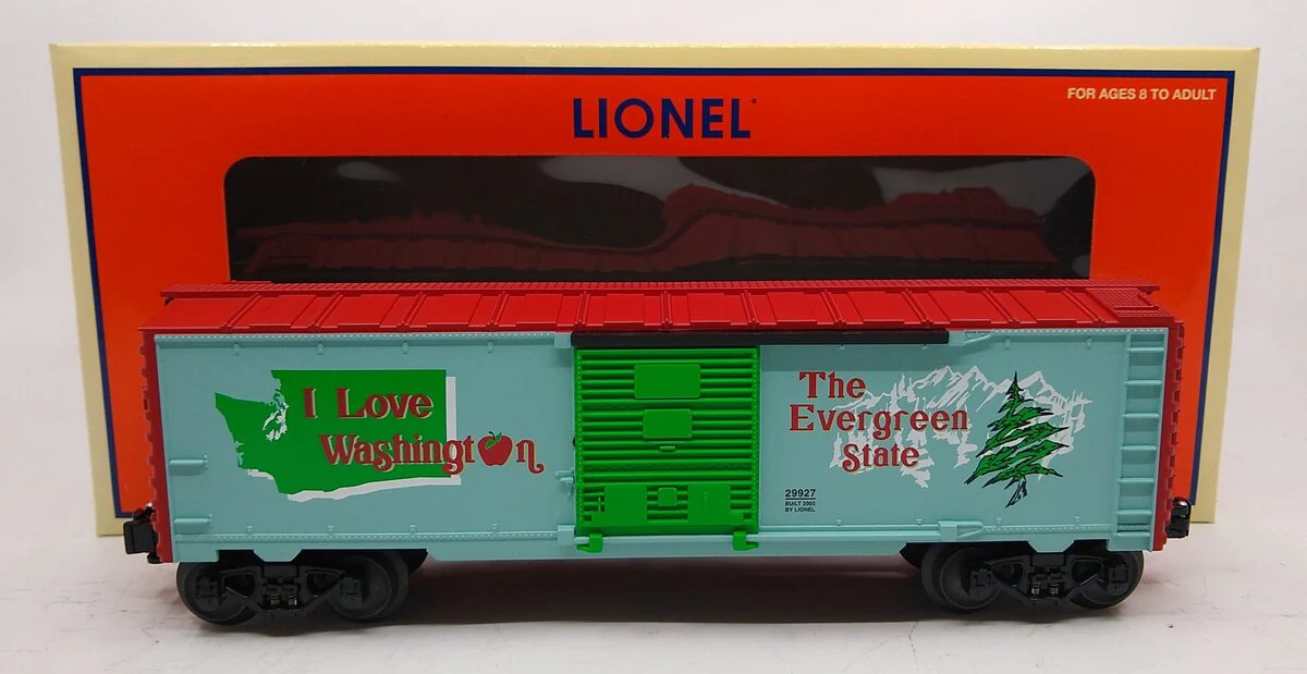 Lionel 6-29927 O Gauge I Love Washington Boxcar LN/Box