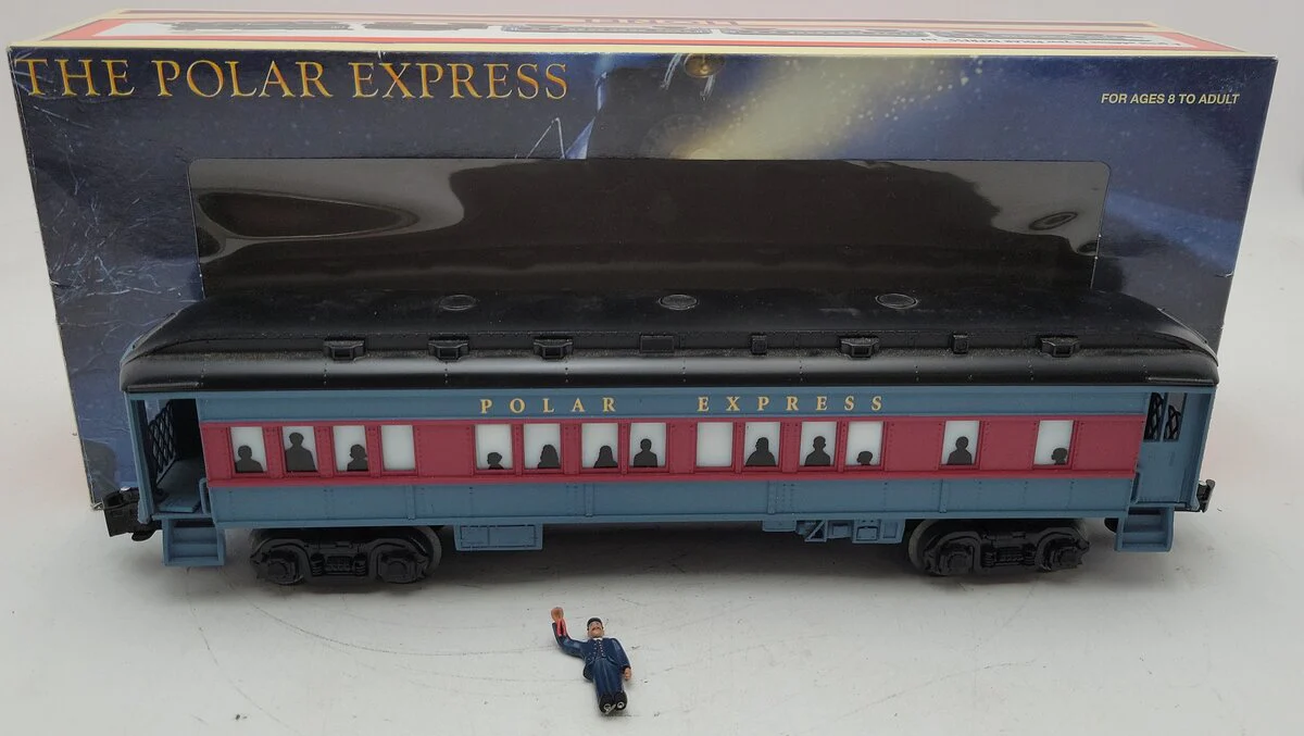 Lionel 6-36875 O Gauge Polar Express Coach with Conductor Announcements EX/Box