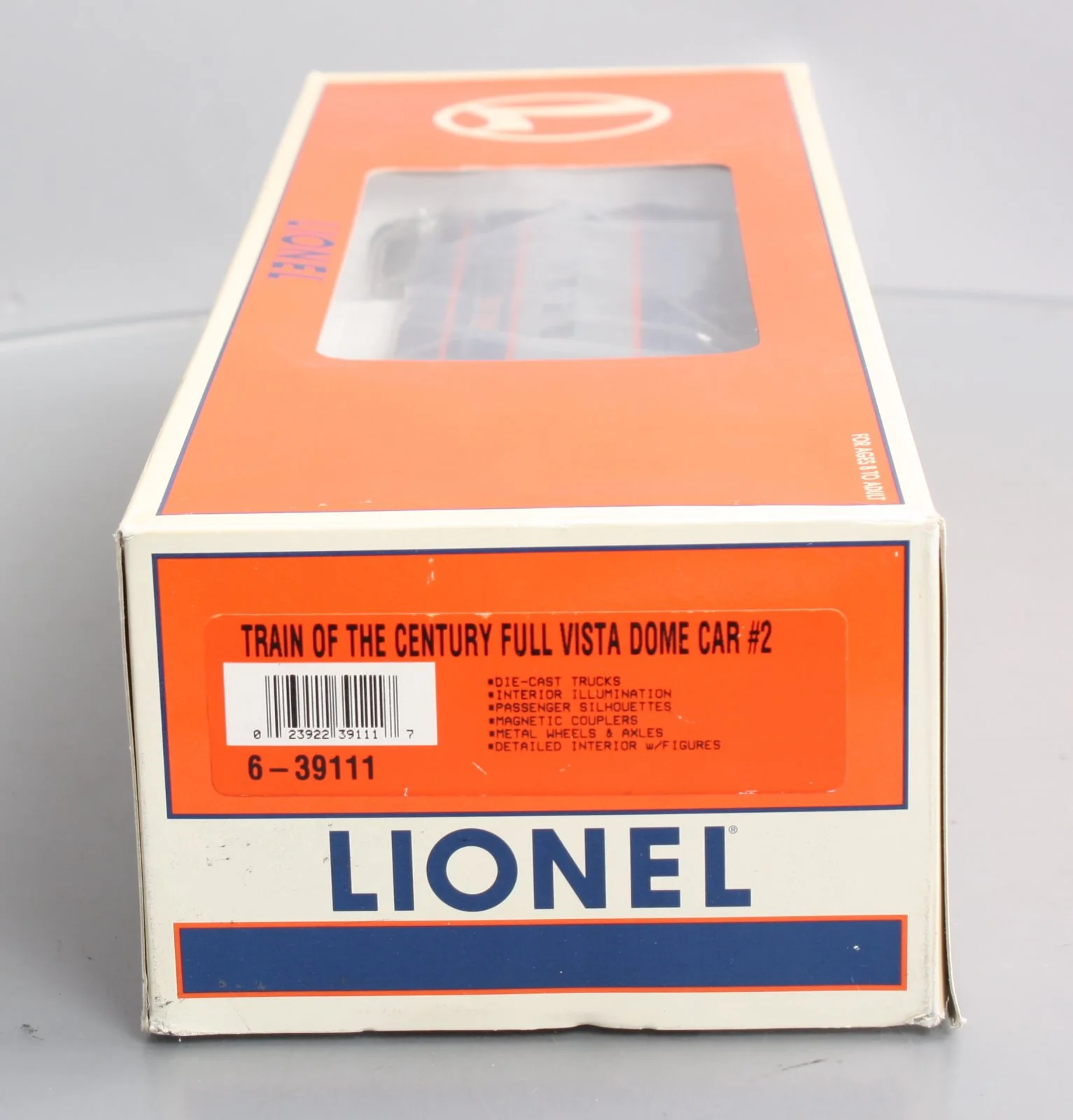 Lionel 6-39111 O Gauge Train of the Century Full Vista Dome Car #2 ("Of The") LN/Box - Image 12