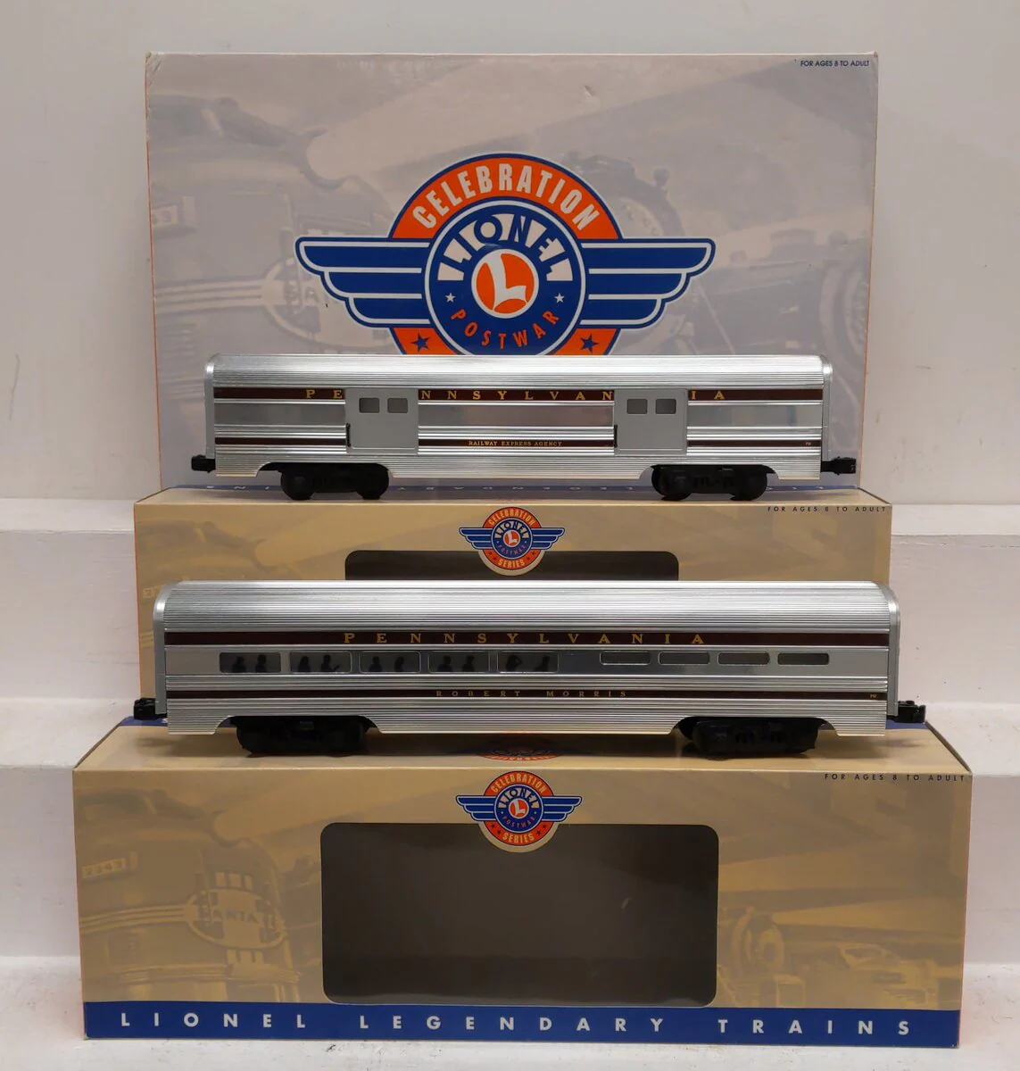 Lionel 6-39154 PWC Pennsylvania Railroad Aluminum Passenger Cars (Pack of 2) MT/Box