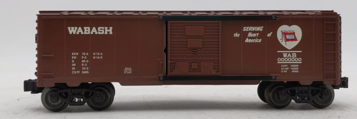 Lionel 6-39213 O Gauge Wabash Boxcar #0000000 LN/Box - Image 2