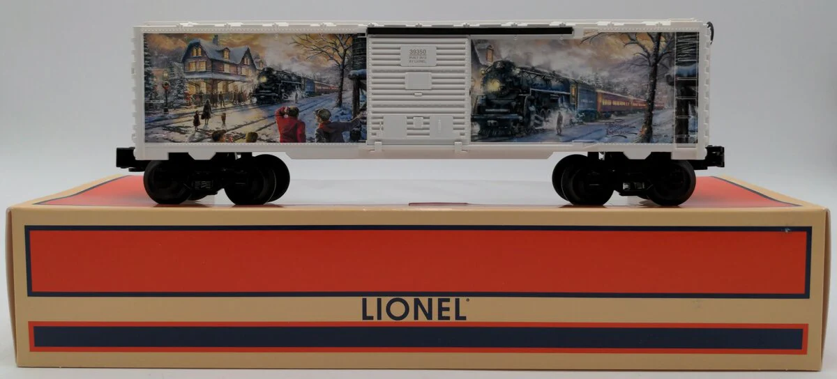 Lionel 6-39350 O Thomas Kinkade All Aboard Christmas Boxcar EX/Box