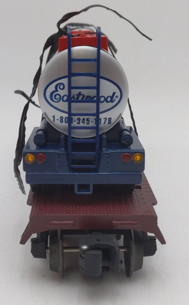 Lionel 6-52083 O Gauge Pennsylvania Flatcar w/ Eastwood Chemicals Tanker EX/Box - Image 3