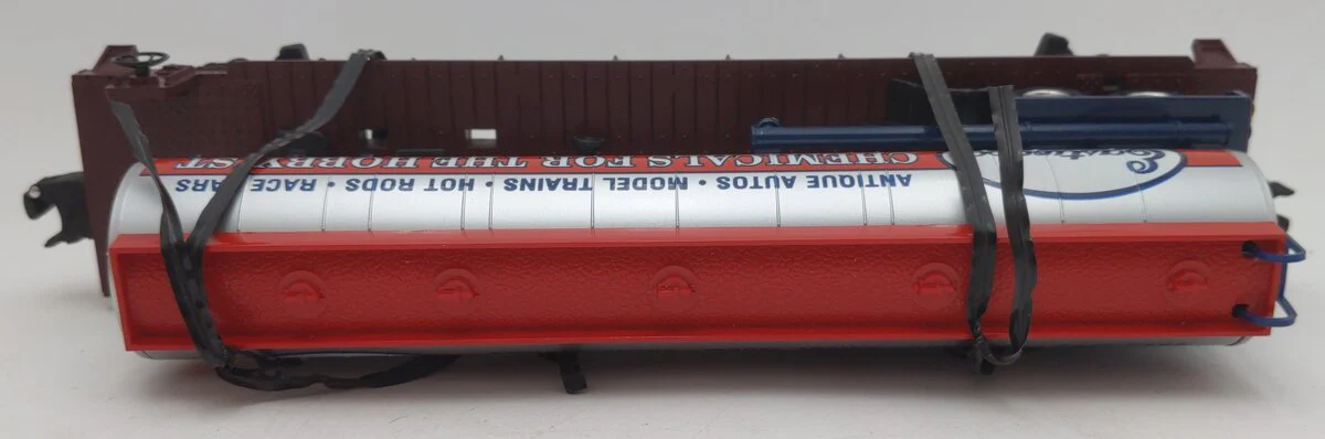 Lionel 6-52083 O Gauge Pennsylvania Flatcar w/ Eastwood Chemicals Tanker EX/Box - Image 5