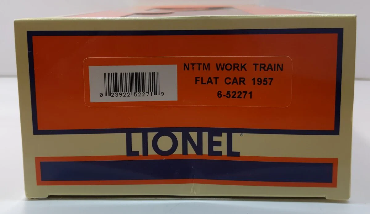 Lionel 6-52271 O Gauge National Toy Train Museum Work Train Flat Car #1957 LN/Box - Image 3