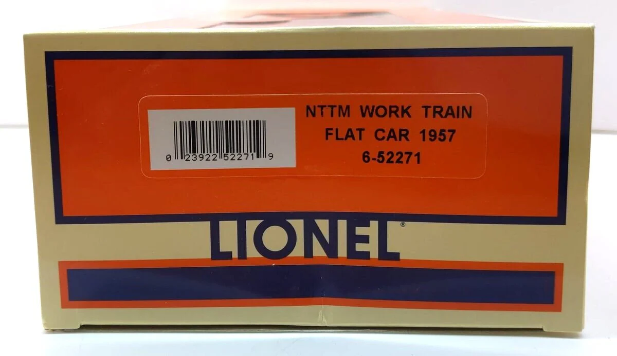 Lionel 6-52271 O Gauge National Toy Train Museum Work Train Flat Car #1957 LN/Box - Image 6
