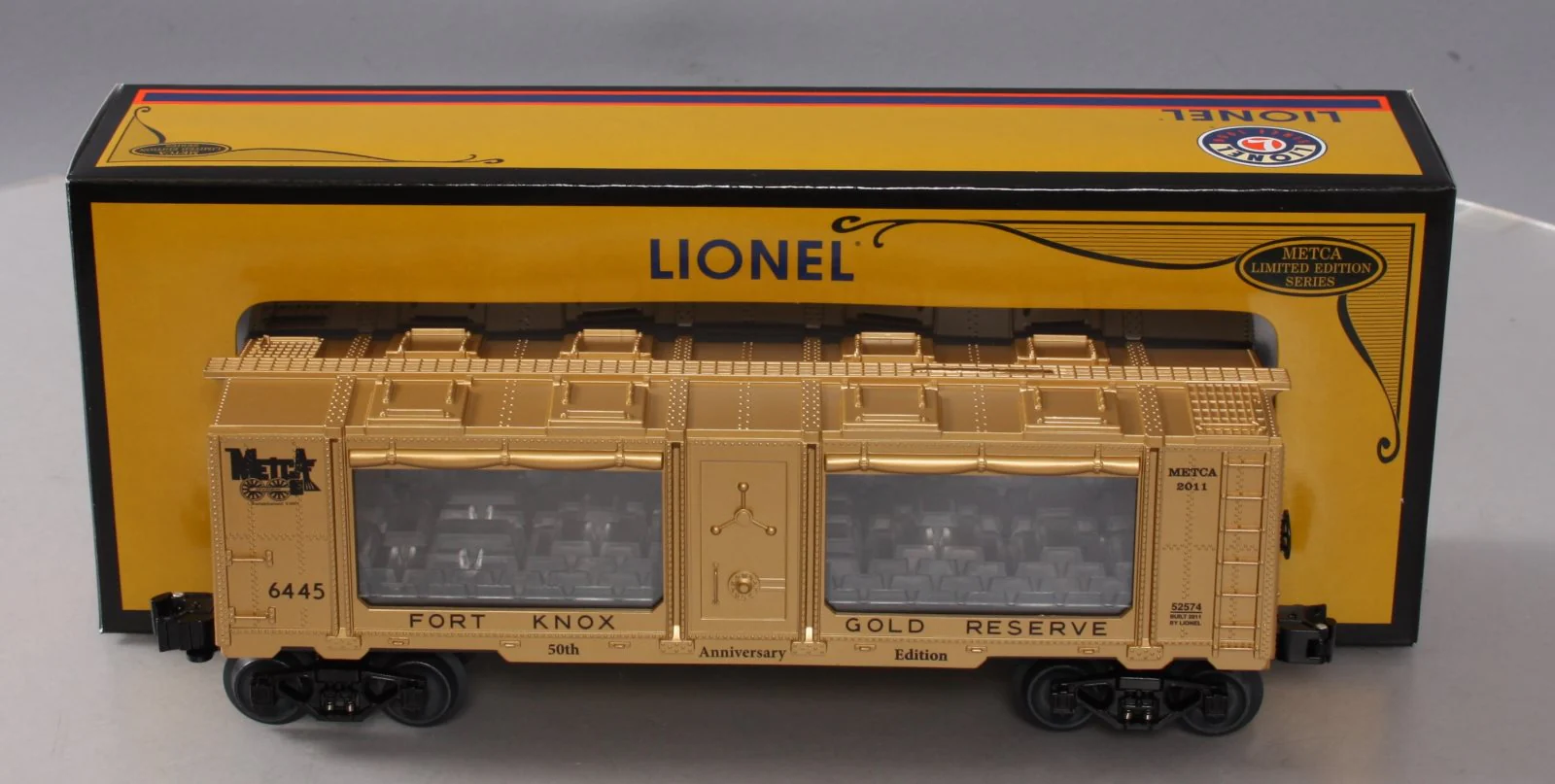 Lionel 6-52574 O Gauge METCA 50th Anniversary Fort Knox Mint Car #6445 LN/Box