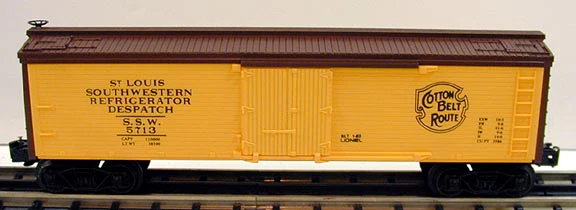 Lionel 6-5713 O Gauge SSW Cotton Belt Route Woodside Reefer Car LN/Box - Image 4