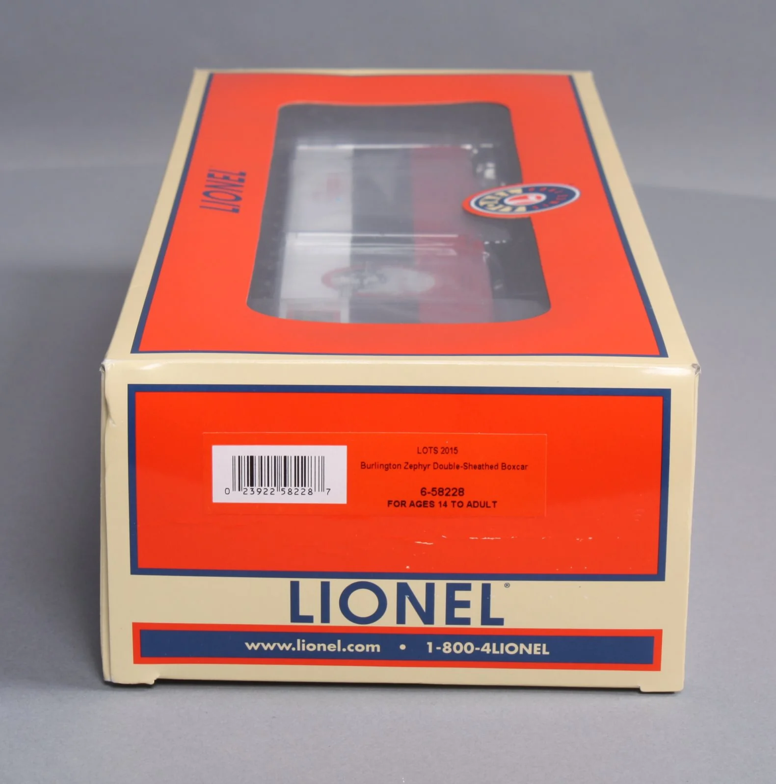 Lionel 6-58228 O Gauge Burlington Zephyr LOTS 2015 Double-Sheathed Boxcar #36151 LN/Box - Image 12