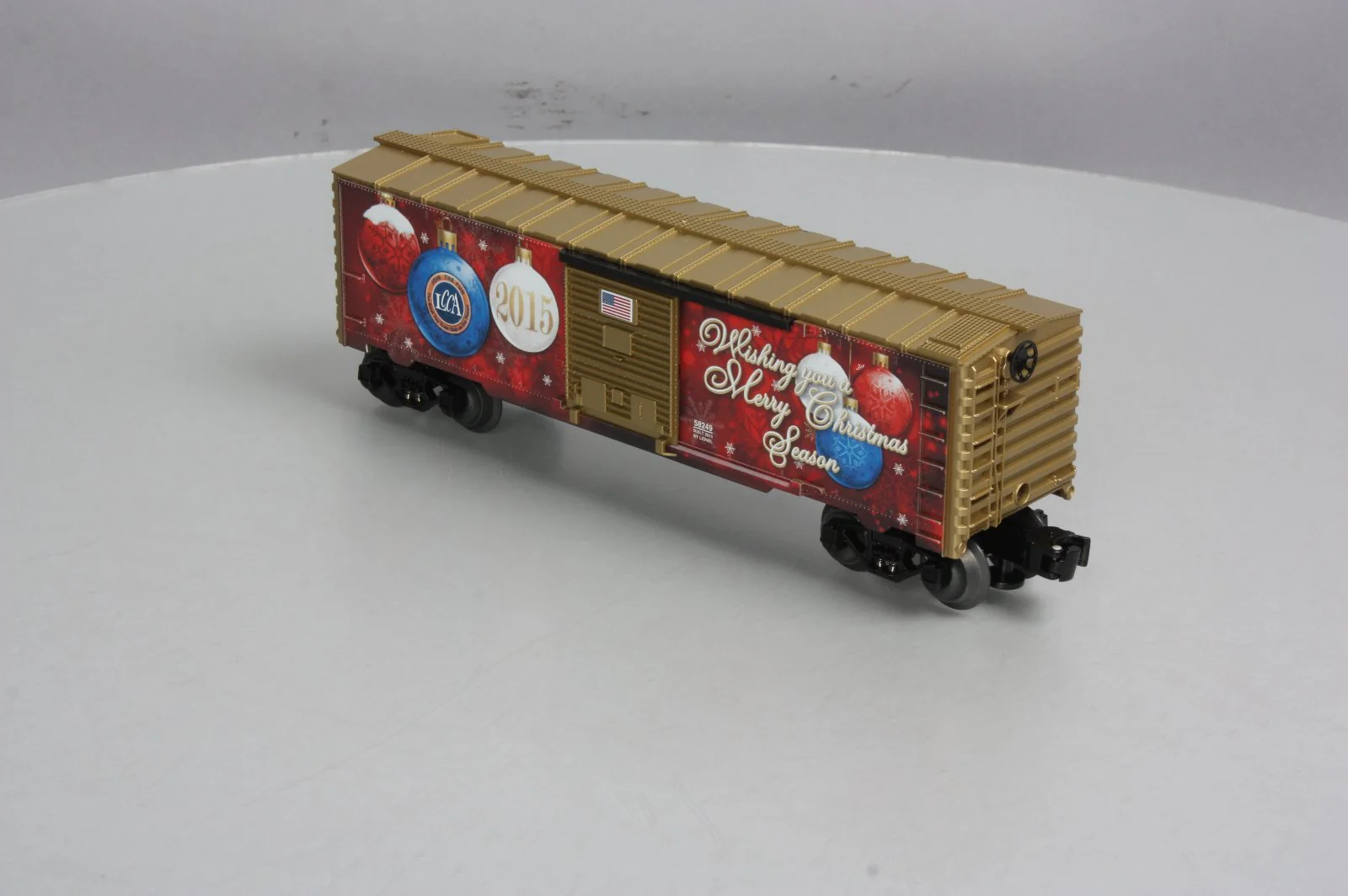 Lionel 6-58249 O Gauge LCCA 2015 Christmas Boxcar NIB - Image 4