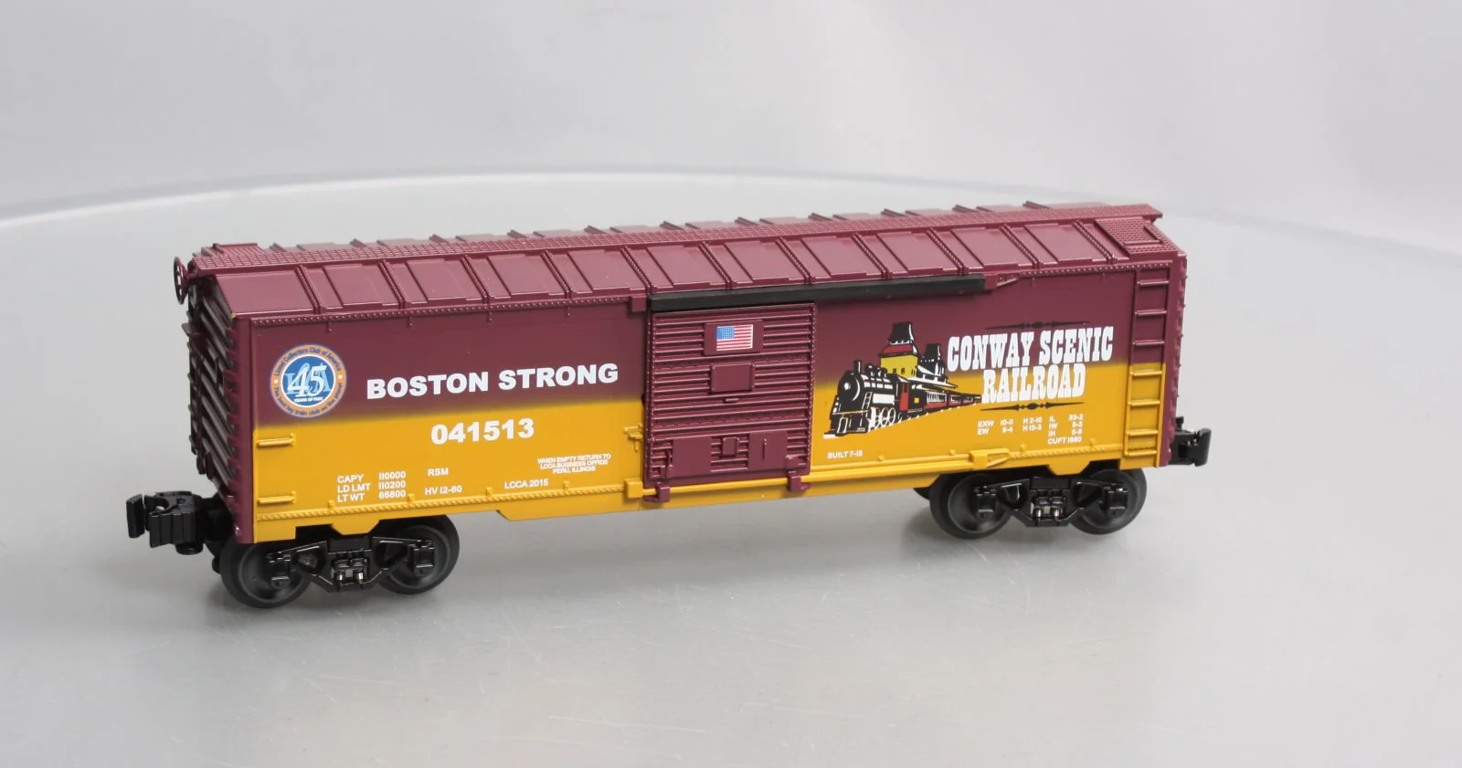 Lionel 6-59014 O Gauge Conway Scenic RR Boston Strong Boxcar #041513 LN - Image 5