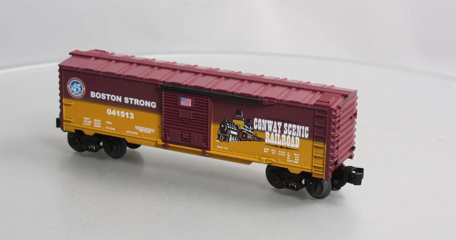 Lionel 6-59014 O Gauge Conway Scenic RR Boston Strong Boxcar #041513 LN - Image 6