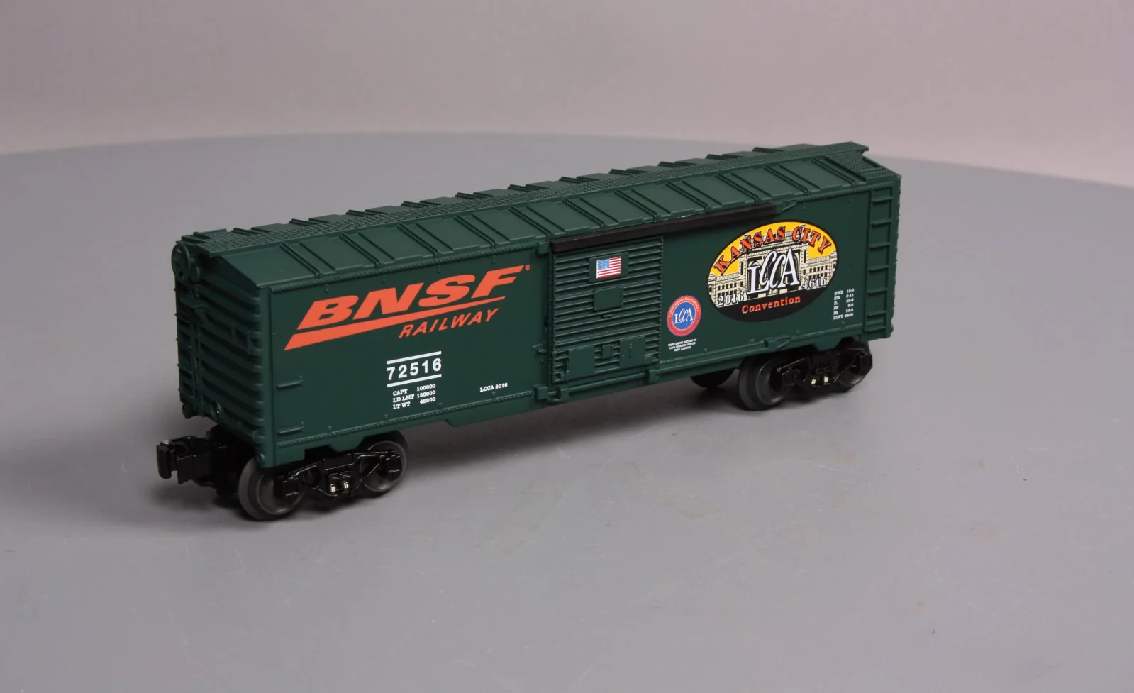 Lionel 6-59017 O Gauge LCCA 2016 Kansas City Convention BNSF Train Ride Boxcar LN/Box - Image 6