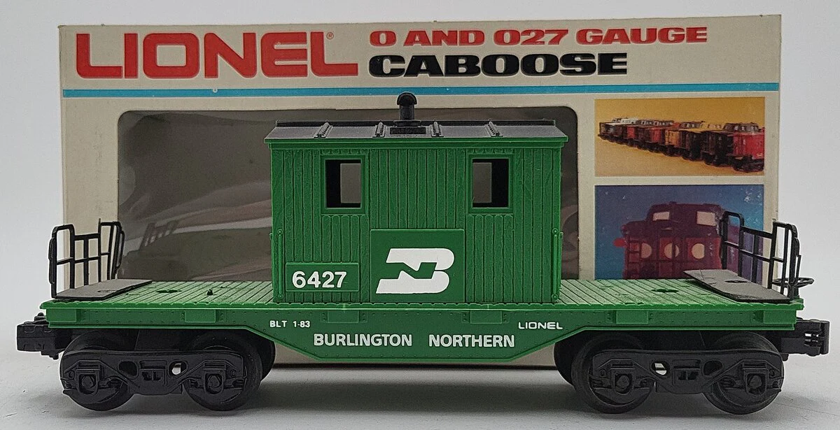 Lionel 6-6427 O Gauge Burlington Northern Maintenance Caboose VG/Box