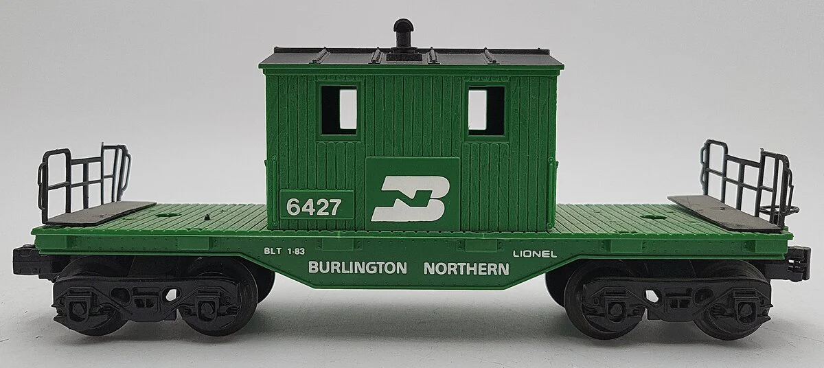 Lionel 6-6427 O Gauge Burlington Northern Maintenance Caboose VG/Box - Image 3