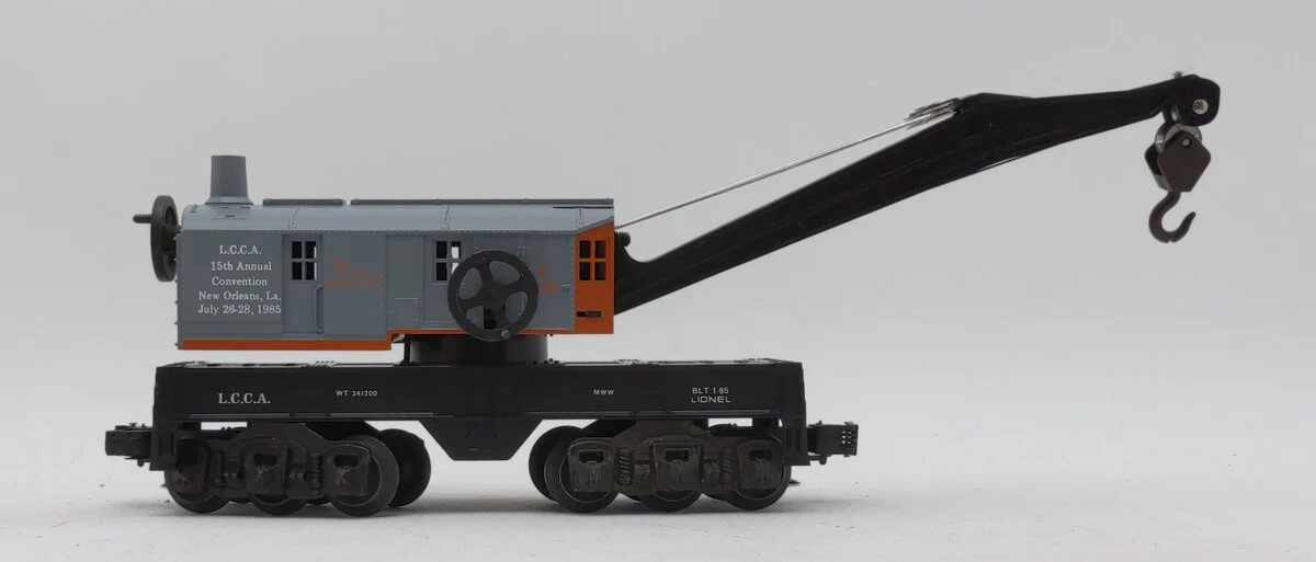 Lionel 6-6567 O Gauge LCCA 1985 Crane Car 15th Annual Convention #100408 LN