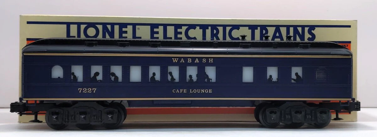 Lionel 6-7227 O Gauge Wabash Café Lounge Car #7227 EX/Box