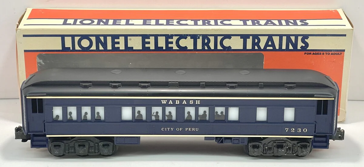 Lionel 6-7230 O Gauge Wabash "City of Peru" Passenger Car EX/Box