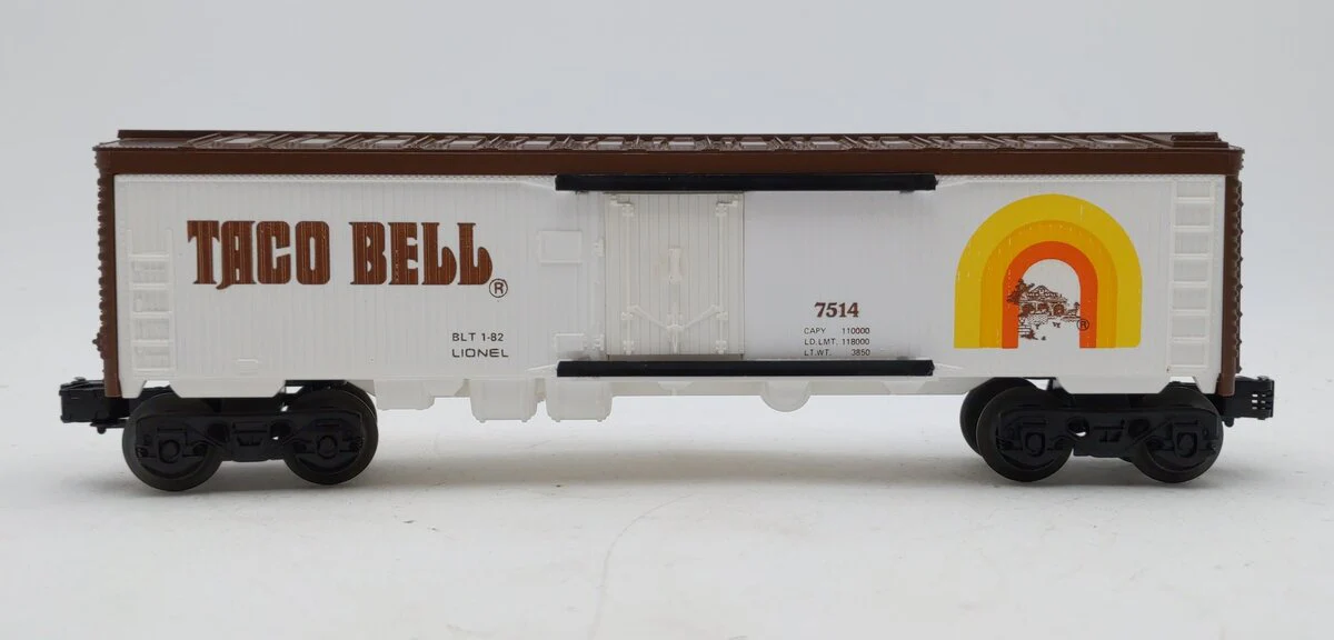 Lionel 6-7514 O Gauge Taco Bell Refrigerator Car EX