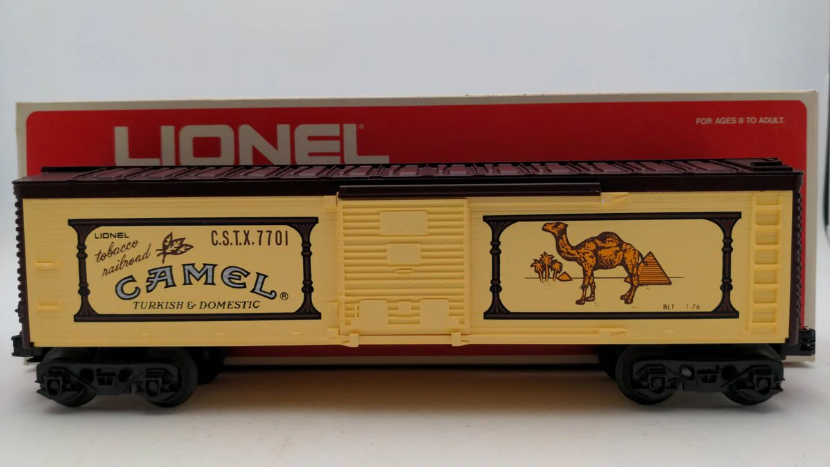 Lionel 6-7701 O Gauge Camel Billboard Boxcar #7701 EX/Box
