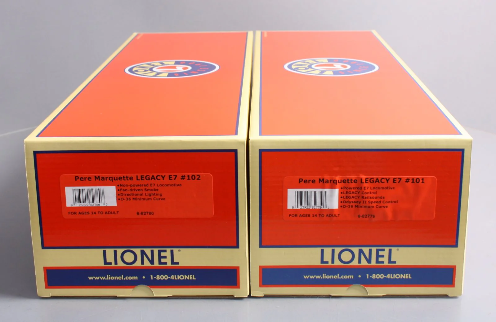 Lionel 6-82833 O Gauge Pere Marquette AA E7 Diesel Locomotive Set #101 & 102 EX/Box - Image 8