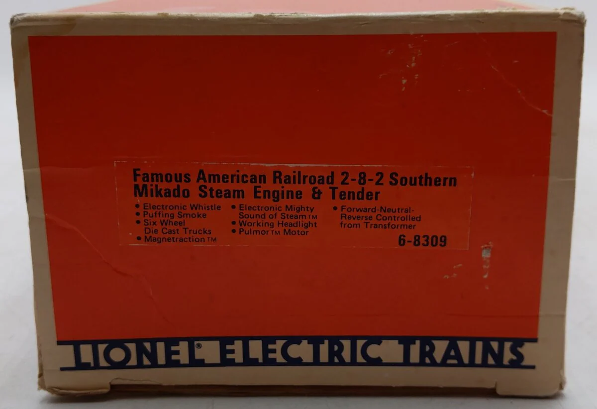 Lionel 6-8309 O Gauge Southern 2-8-2 Mikado Steam Locomotive & Tender #4501 EX/Box - Image 8