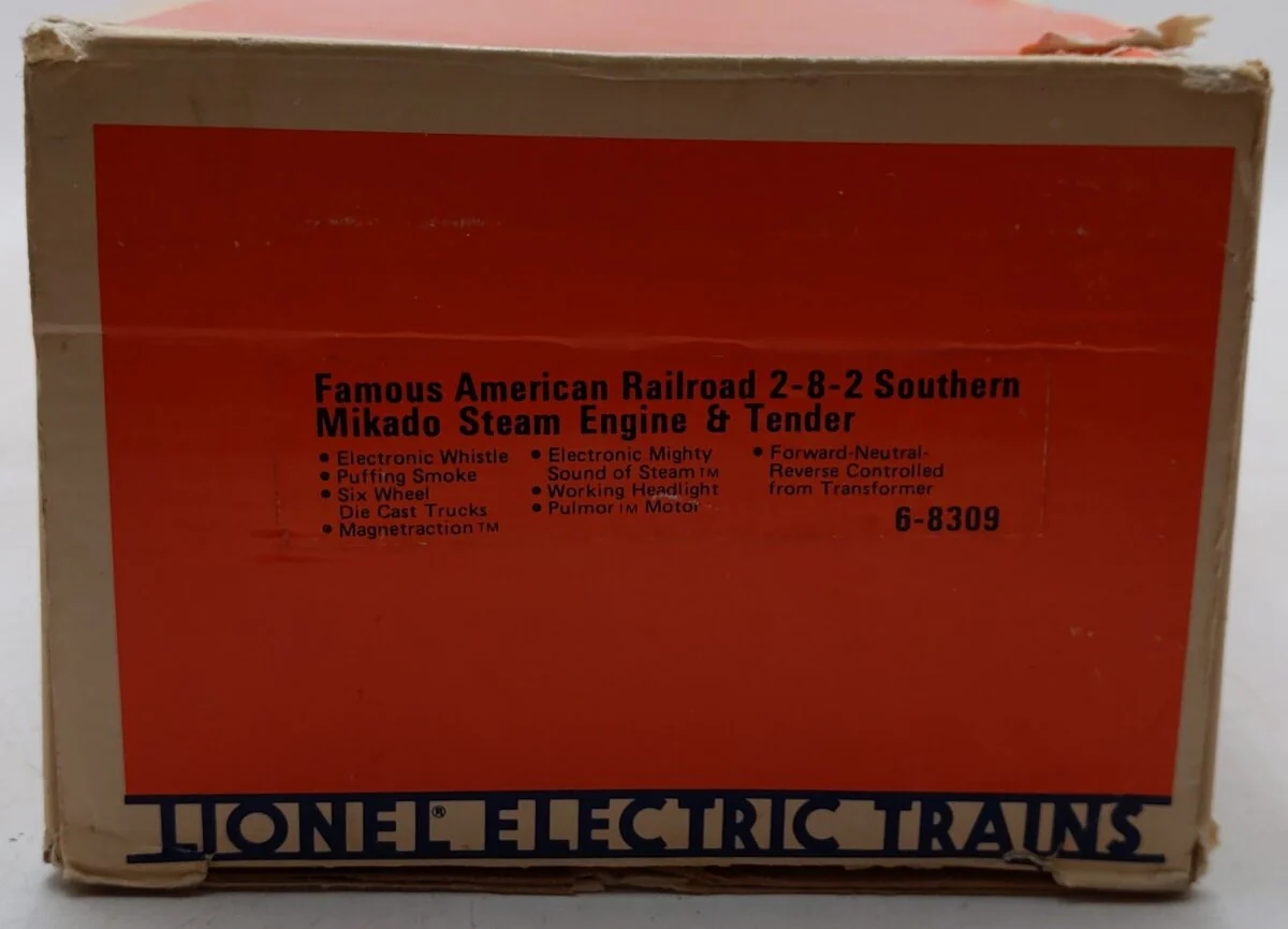 Lionel 6-8309 O Gauge Southern 2-8-2 Mikado Steam Locomotive & Tender #4501 EX/Box - Image 9