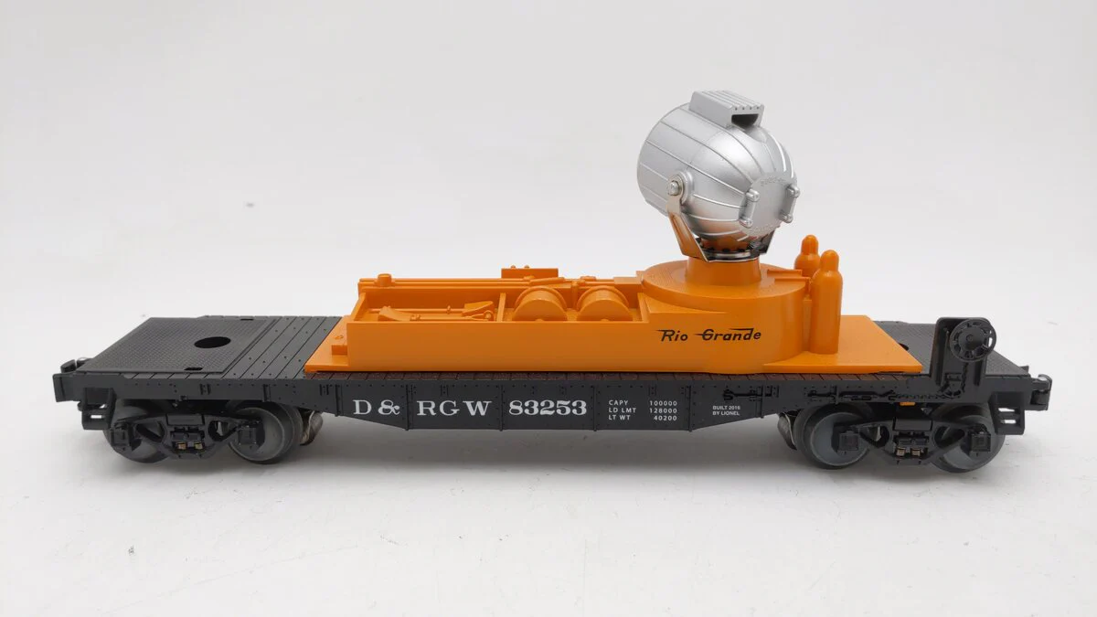 Lionel 6-83253 O Gauge Rio Grande Searchlight Car LN - Image 3