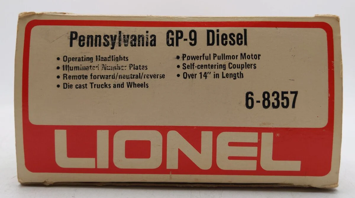 Lionel 6-8357 O Pennsylvania GP9 Diesel Locomotive #8357 EX/Box - Image 7