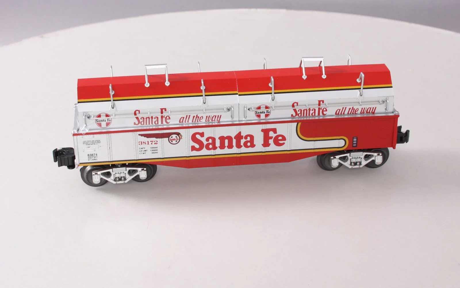 Lionel 6-83874 O Gauge Santa Fe Gondola w/ Coil Cover #38172 EX/Box - Image 5