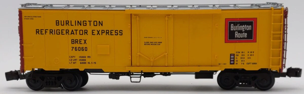 Lionel 6-84117 O Burlington Northern 40' Steel Reefer LN/Box - Image 3
