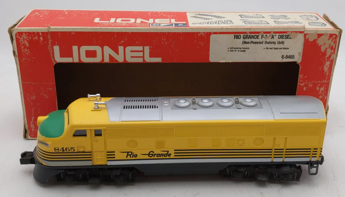 Lionel 6-8465 O Gauge Rio Grande F3A Dummy Diesel Locomotive LN/Box