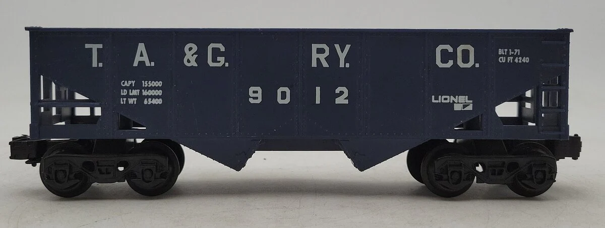 Lionel 6-9012 O Gauge Tennessee Alabama & Georgia Blue 2-Bay Hopper EX - Image 2