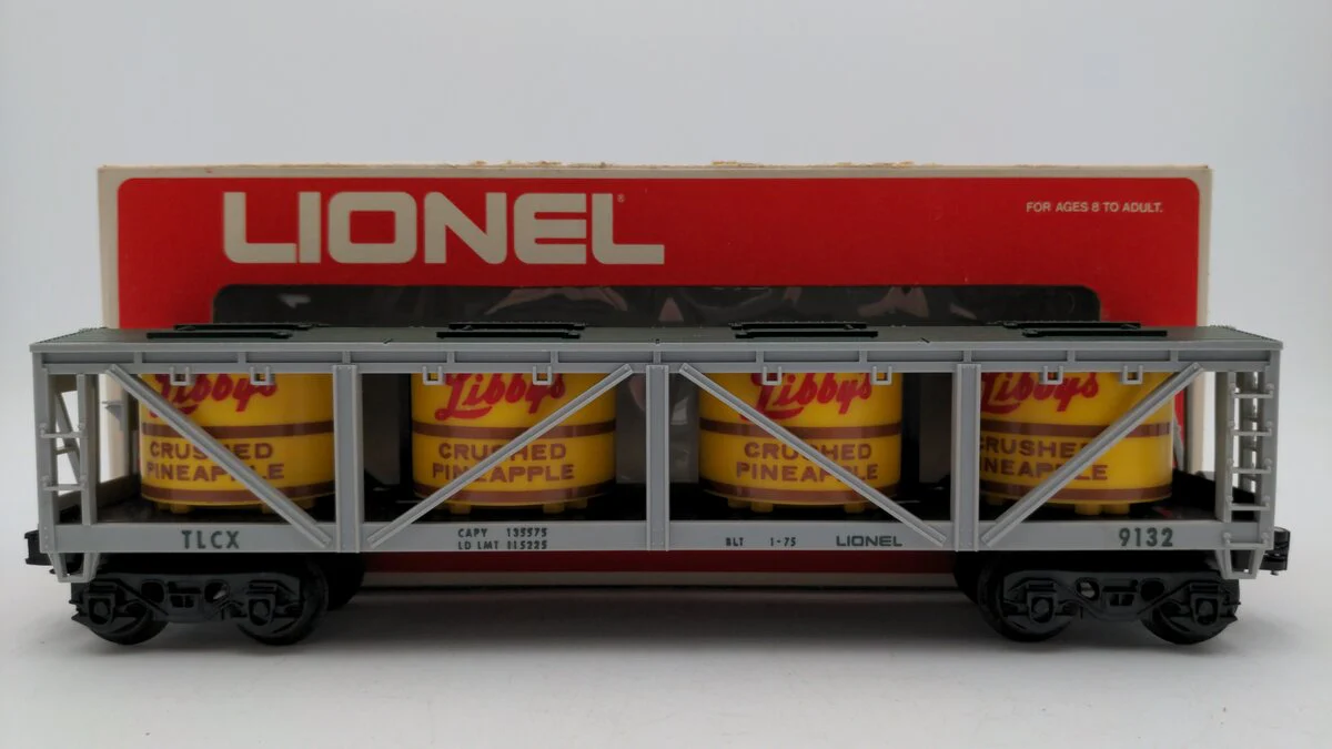 Lionel 6-9132 O Gauge Libbys Crushed Pineapple Vat Car EX/Box