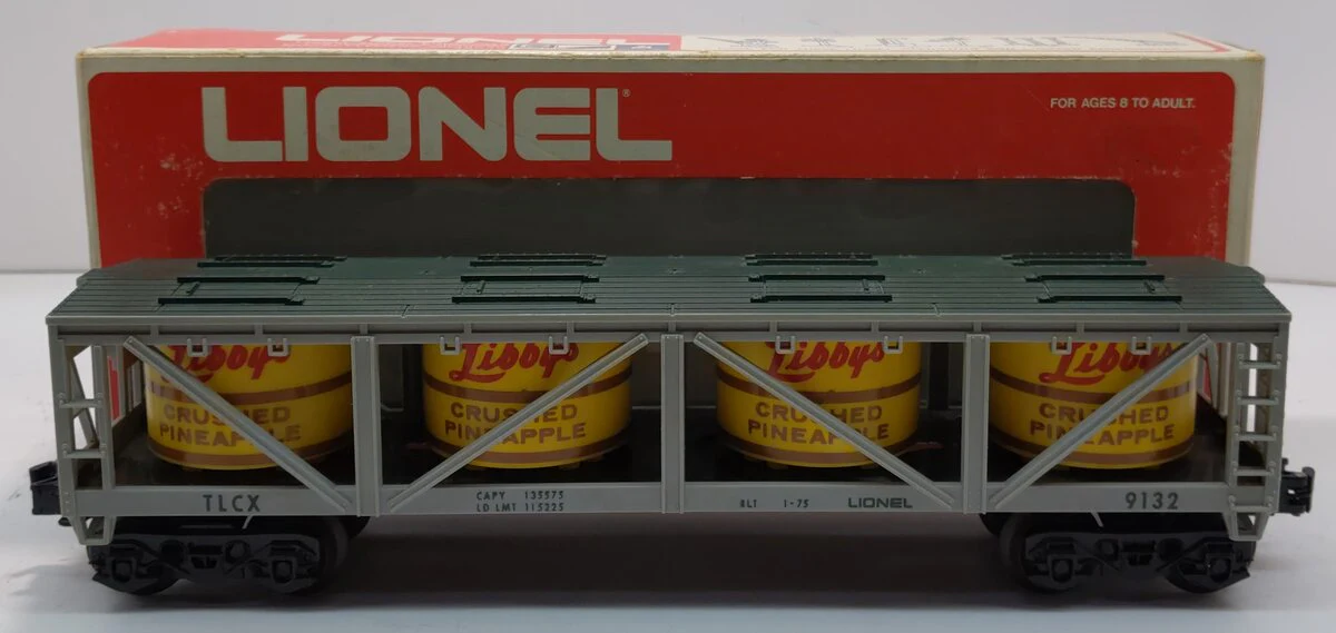 Lionel 6-9132 O Gauge Libbys Crushed Pineapple Vat Car LN/Box