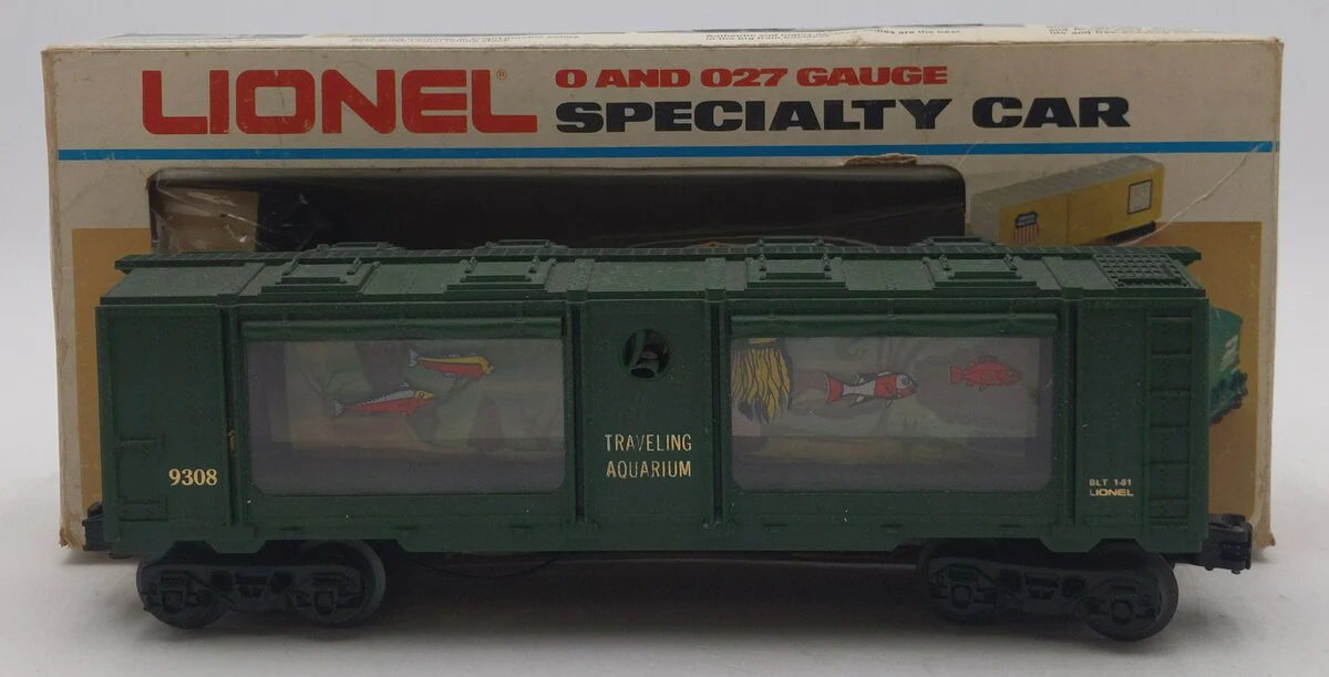 Lionel 6-9308 O Gauge Operating Aquarium Car EX/Box