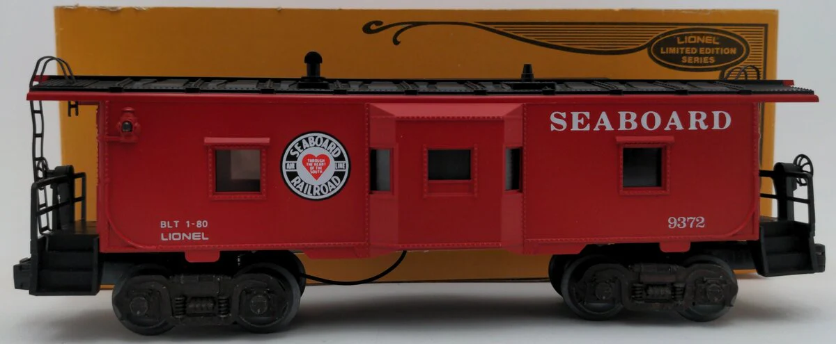 Lionel 6-9372 O Gauge Seaboard Bay Window Caboose EX/Box