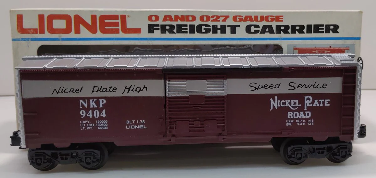Lionel 6-9404 O Gauge Nickel Plate Road Boxcar EX/Box