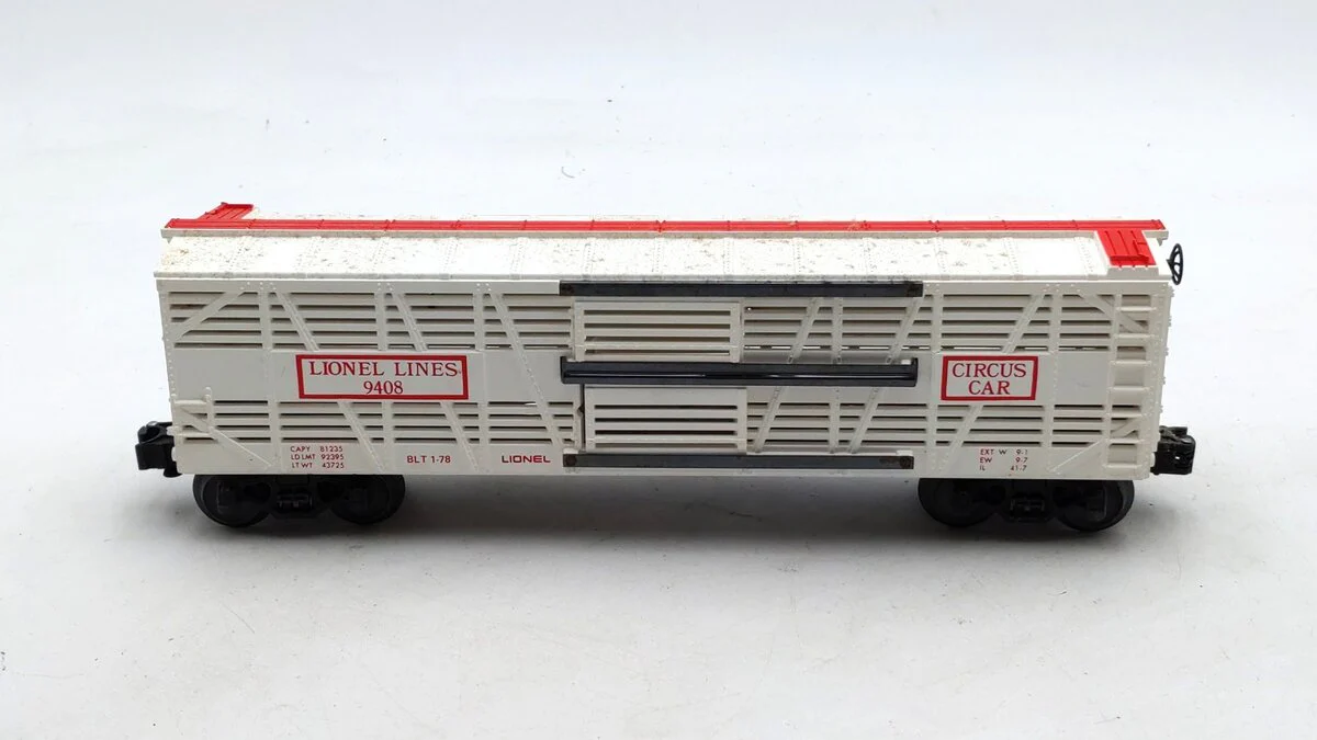 Lionel 6-9408 O Gauge Circus Stock/Animal Car #9408 EX - Image 2