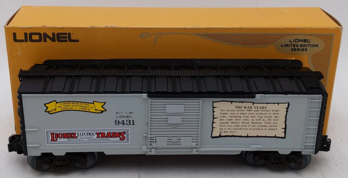Lionel 6-9431 O Gauge Joshua Lionel Cowen The Prewar Years Boxcar EX/Box