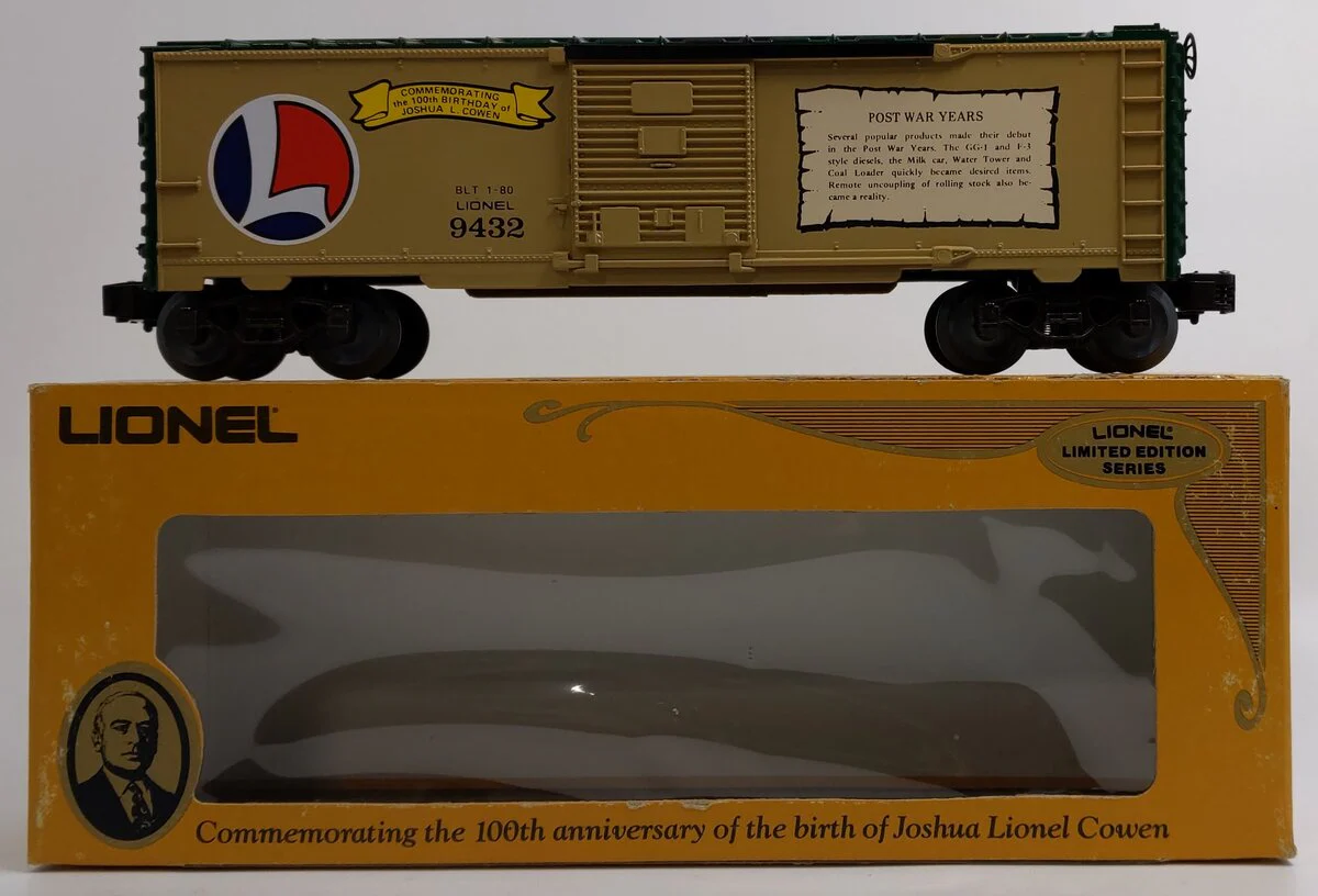 Lionel 6-9432 O Gauge Joshua Lionel Cowen Postwar Years Boxcar LN/Box
