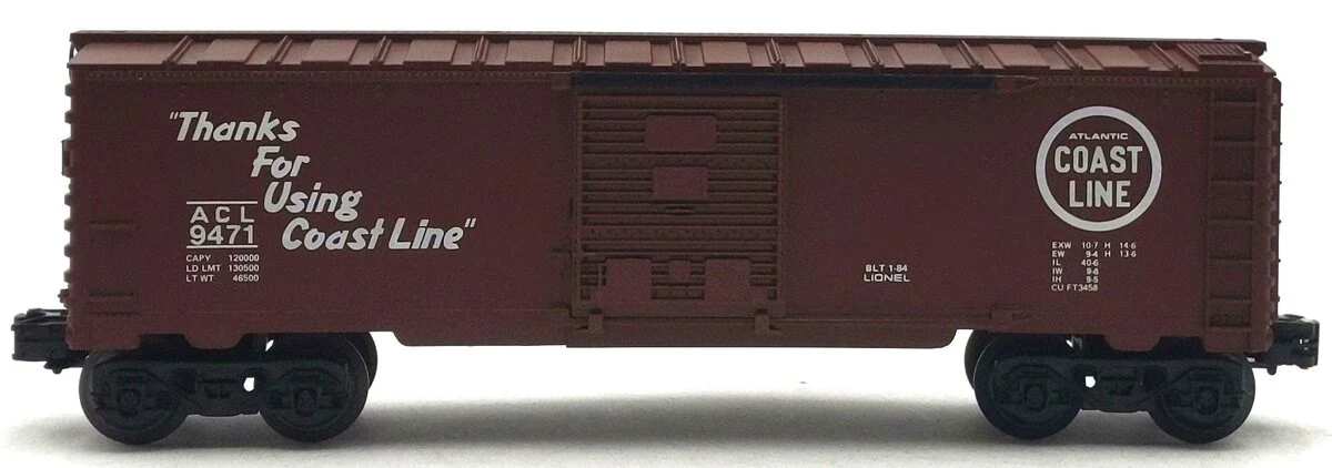 Lionel 6-9471 O Gauge Atlantic Coast Line Boxcar VG/Box - Image 2