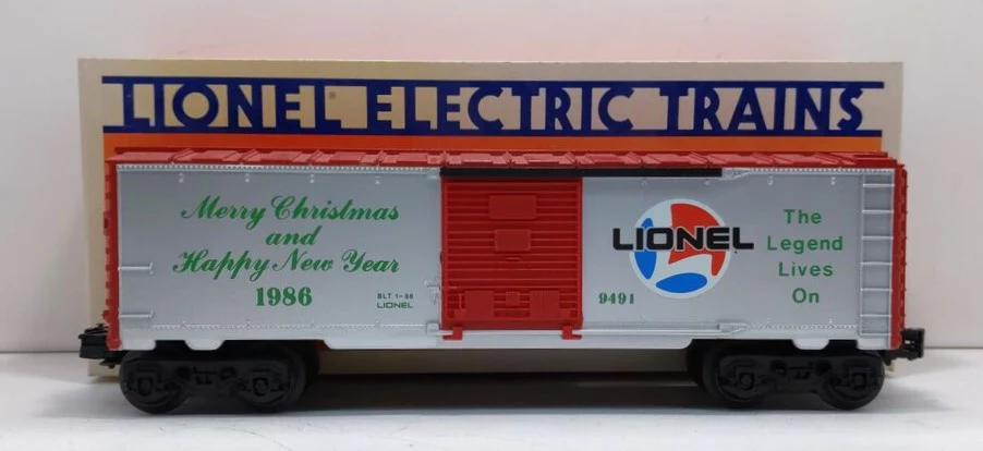 Lionel 6-9491 O Gauge 1986 Christmas Boxcar LN/Box