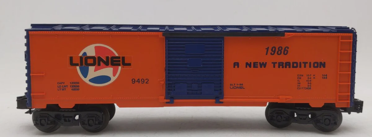 Lionel 6-9492 O Gauge Lionel Lines Orange/Blue Boxcar EX/Box - Image 2