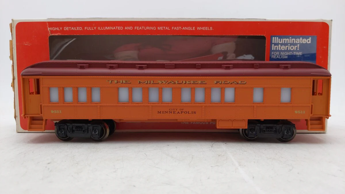 Lionel 6-9511 O Gauge Milwaukee Road "City Of Minneapolis" Passenger Car EX/Box