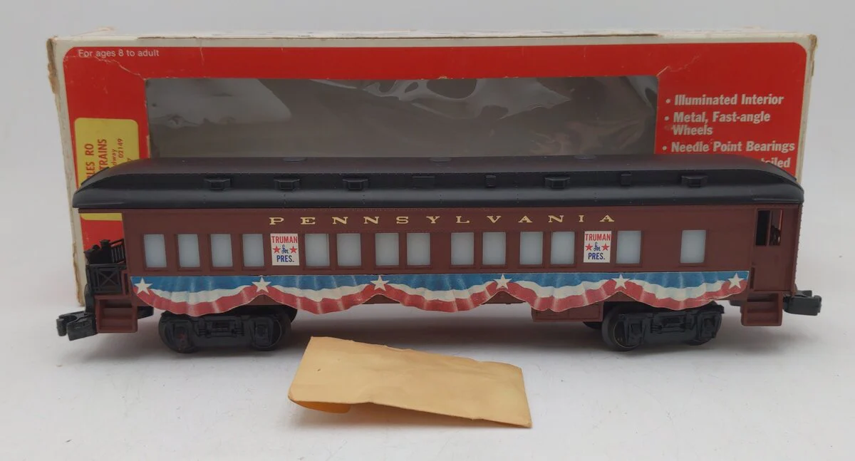 Lionel 6-9528 O Gauge Pennsylvania President Truman Campaign Car EX/Box