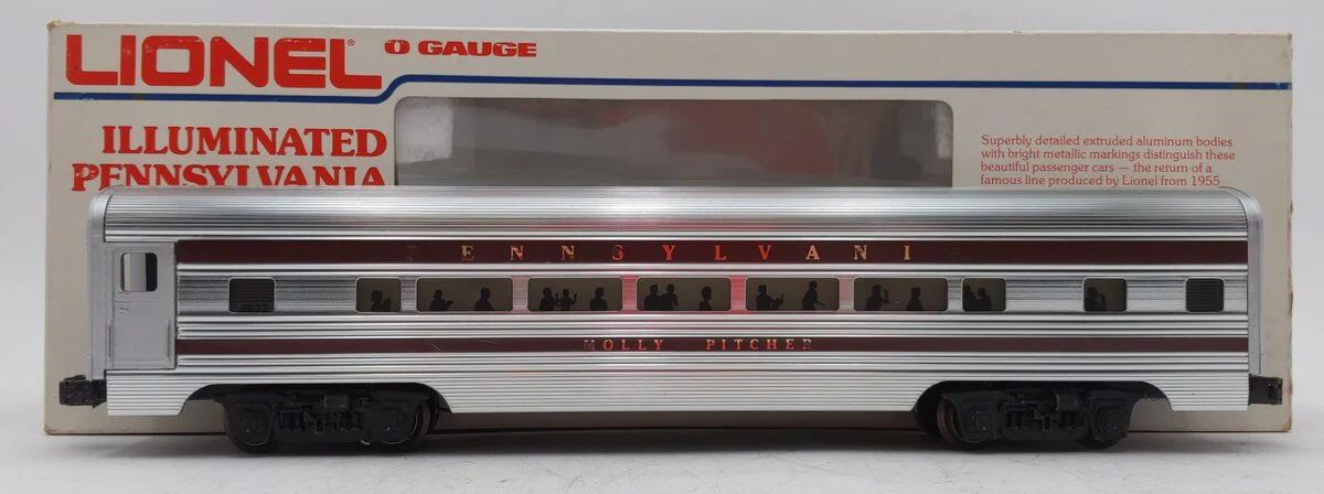 Lionel 6-9572 O Gauge Pennsylvania "Molly Pitcher" Aluminum Coach Passenger Car EX/Box