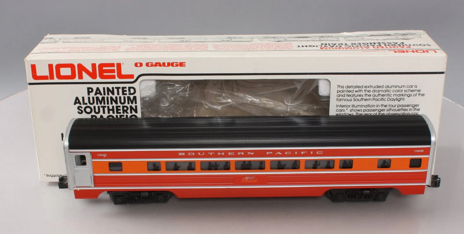 Lionel 6-9592 O Gauge Southern Pacific Daylight Aluminum Passenger Car LN/Box