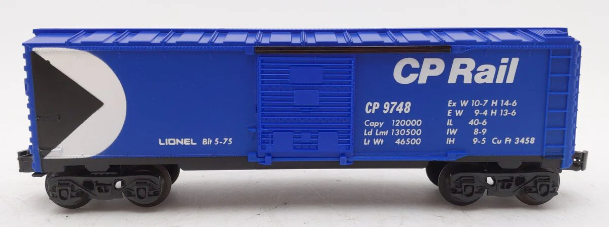 Lionel 6-9748 O Gauge CP Rail Blue Boxcar #9748 LN/Box - Image 2